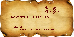 Navratyil Gizella névjegykártya